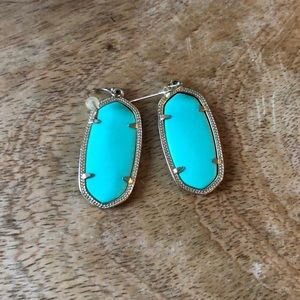 Turquoise medium Kendra Scott earrings